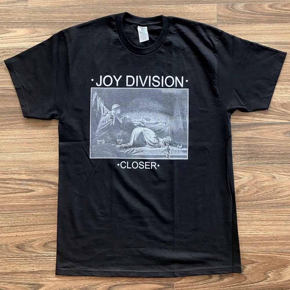 NEW JOY DIVISION "CLOSER" 80s New Wave Black Shirt NWOT Large